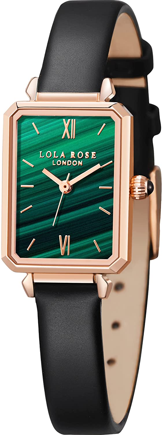 lola rose womens leather strap watch