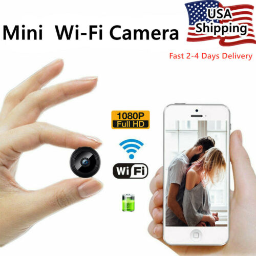 mini hidden spy camera wifi wireless night vision home security 1080p hd dvr cam 1