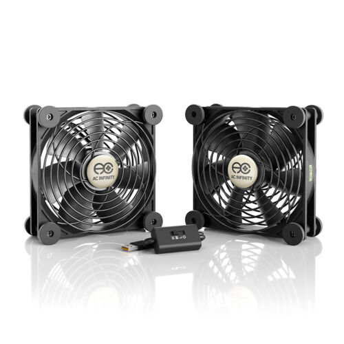 multifan s7 quiet dual 120mm usb cooling fan for receiver dvr computer cabinets