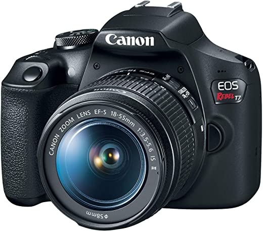 canon eos rebel t7 dslr camera with 18 55mm lens built in wi fi 241 mp