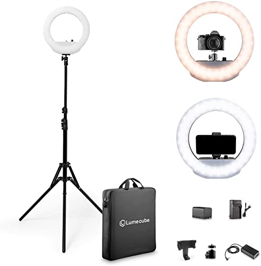 lume cube 12 cordless ring light kit for smartphones and cameras bicolor